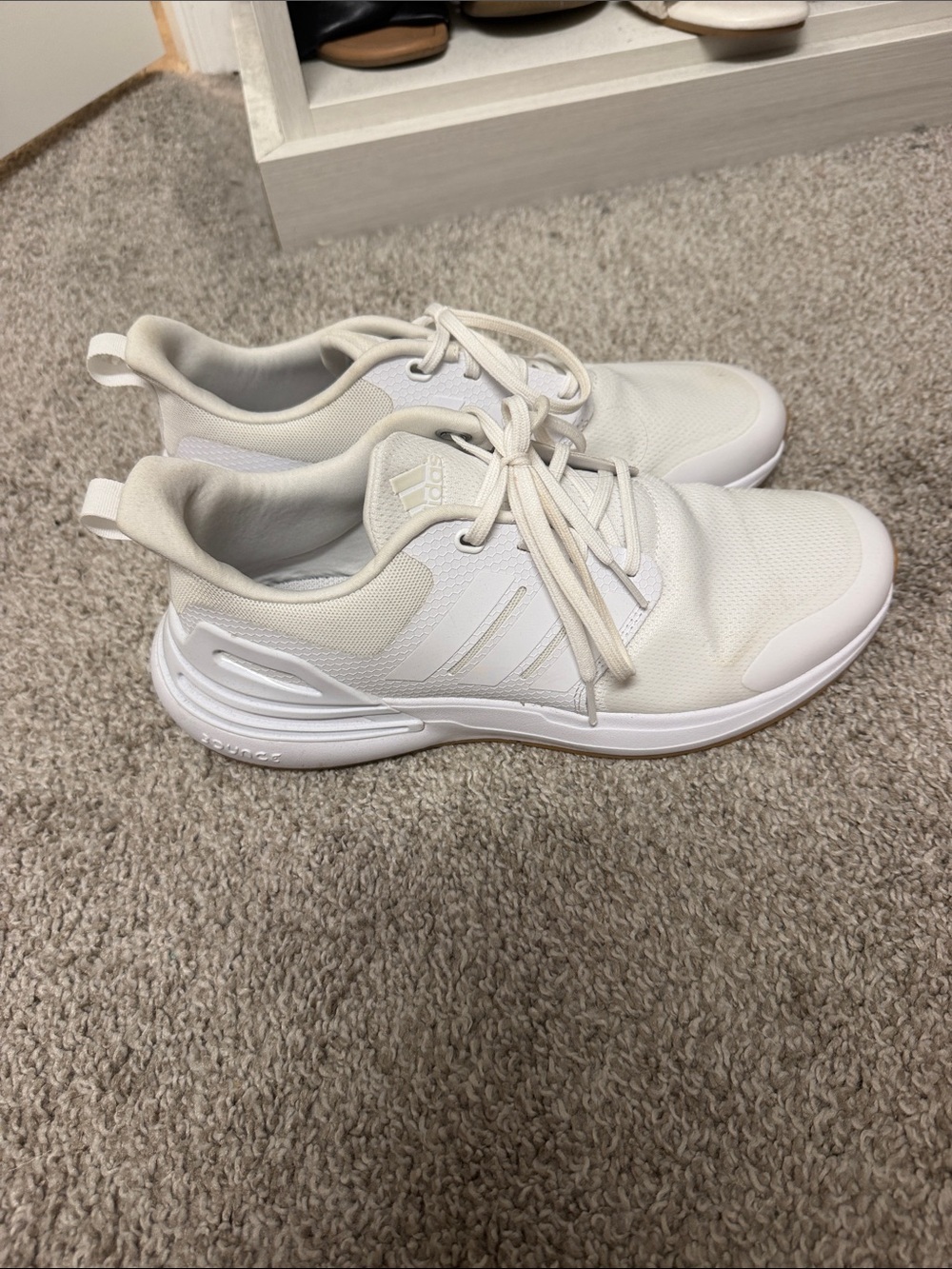 adidas Women’s Cream/White Lightweight Athletic Sneakers